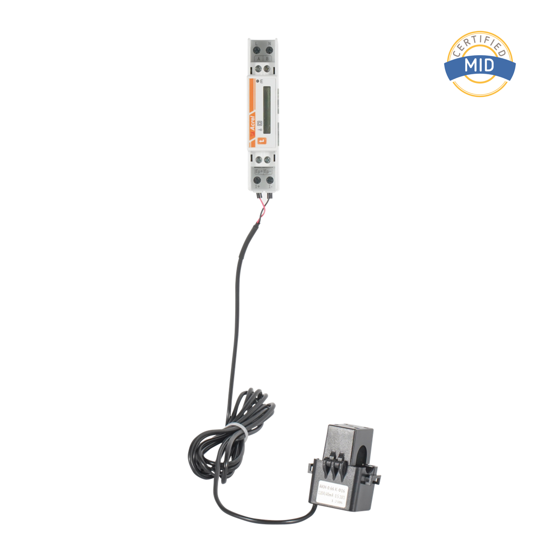 Máy đo năng lượng một pha AC được chứng nhận MID với CT bên ngoài